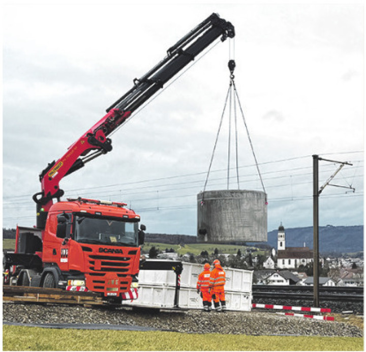 Unterhaltsarbeiten in Frick. Foto: Simone Rufli