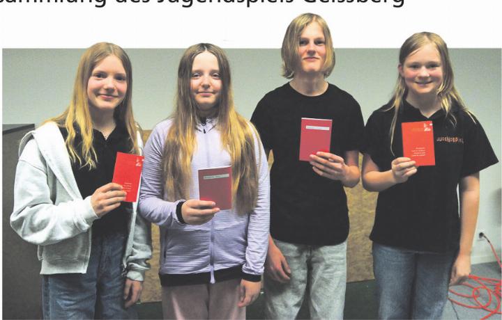 Die neuen Mitglieder des Jugendspiels Geissberg. Foto: zVg