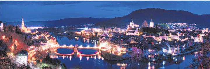 Laufenburger Weihnachts-Panorama. Leserfoto: Ueli Boegle