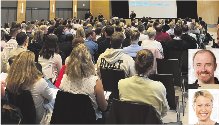 Über 250 Teilnehmende wohnten dem medizinischen Kongress bei. Die personellen Aushängeschilder der Altius Klinik sind die beiden Spitzenärzte Lukas Weisskopf und Anja Hirschmüller. Foto: zVg