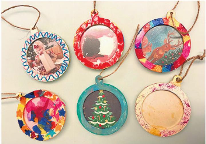 Farbenfrohe Weihnachtsanhänger. Foto: zVg Farbenfrohe Weihnachtsanhänger. Foto: zVg