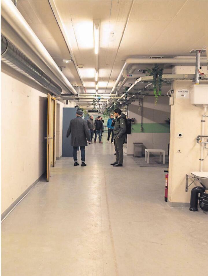 Die unterirdische Unterkunft in Laufenburg am Tag der offenen Tür. Die unterirdische Unterkunft in Laufenburg am Tag der offenen Tür.