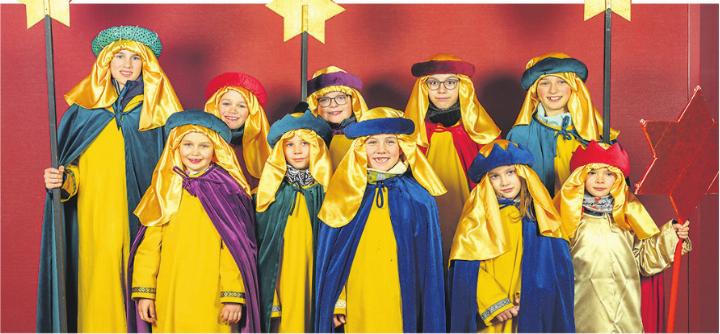 Viele strahlende Gesichter: Sternsinger. Foto: zVg