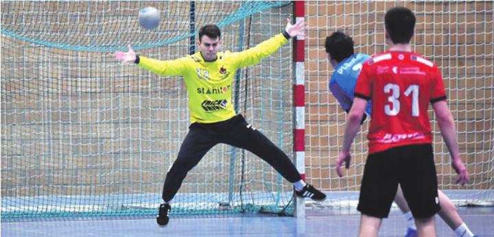 Flavio Concas hält die SG TSV Frick gegen Schluss mit tollen Paraden lange im Spiel. Foto: zVg