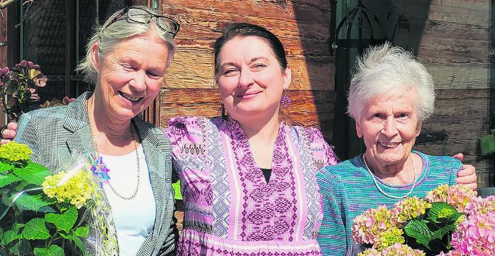 Die Geehrten: Marlies Höchli, Agnieska Budzinska und Martha Hossli. Fotos: zVg