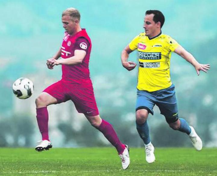 Doppeltorschütze Benjamin Guarda (hier im Spiel gegen den FC Langenthal). Foto: Yannik Kühne