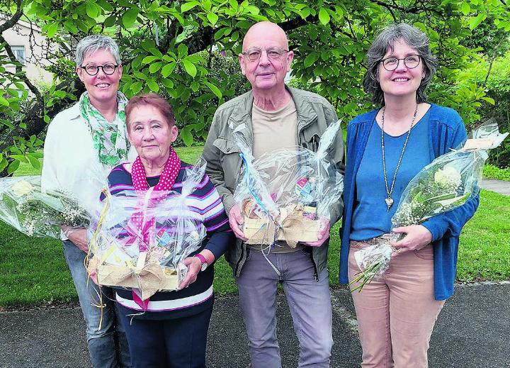 Von links Evelyn Dillinger, Gaby Schulze, Sepp Amsler und Doris Schneider. Foto: zVg