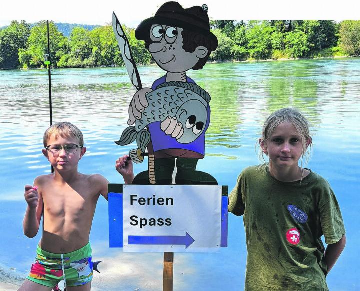 Ob am Rhein oder am Weiher – die Kinder erlebten zwei tolle Tage am Wasser. Foto: zVg