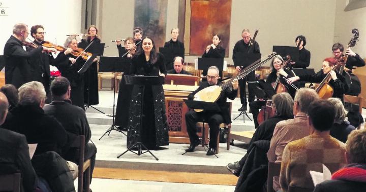 Die Sopranistin Núria Rial begeisterte mit dem Rheinfelder Barockorchester Capriccio. Foto: Boris Burkhardt
