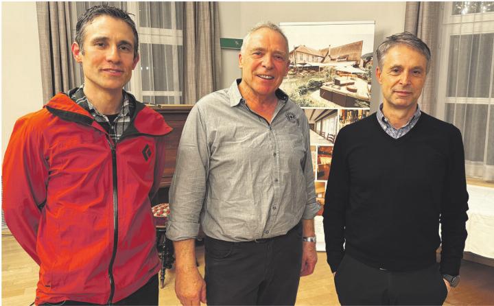 David Jäggi (v.l.), Werner Habermacher und Giuliano Sabato. Foto: Simone Rufli