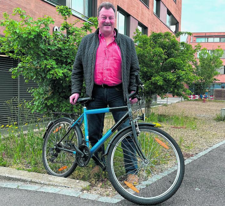Franz Ruckli wird am slowUp auch selbst in die Velo-Pedale treten. Foto: Susanne Hörth