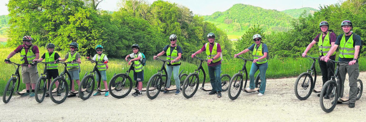Die Trotti-Tour begeisterte die Teilnehmenden. Foto: zVg