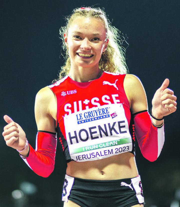 Fabienne Hoenke, hier bei einem Wettkampf in Jerusalem. Bildquelle: athletix.ch