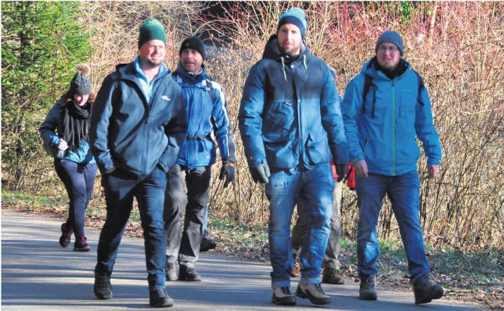 Diese Gruppe schlug ein hohes Marschtempo an. Fotos: Vreni Weber