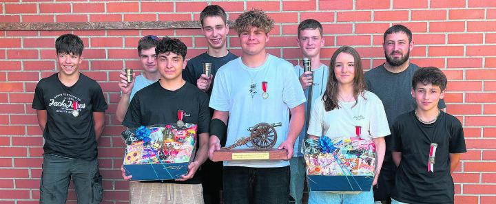 Die grossen Gewinner des Wettschiessens, die Schützen des SV Gansingen. Foto: zVg