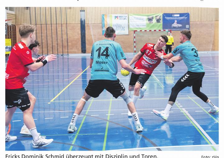 Fricks Dominik Schmid überzeugt mit Disziplin und Toren. Foto: zVg