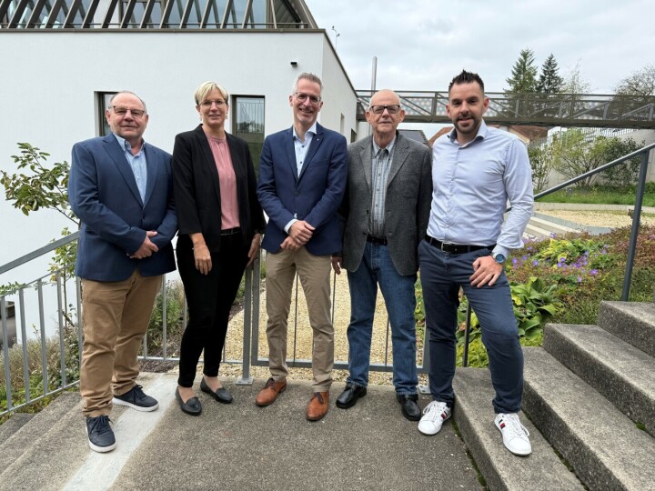 Der Kaister Gemeinderat mit Willy Burkhalter, Manuela Merkofer, Oliver Brem, Stephan Wiestner und Thomas Hermann. Foto: Susanne Hörth