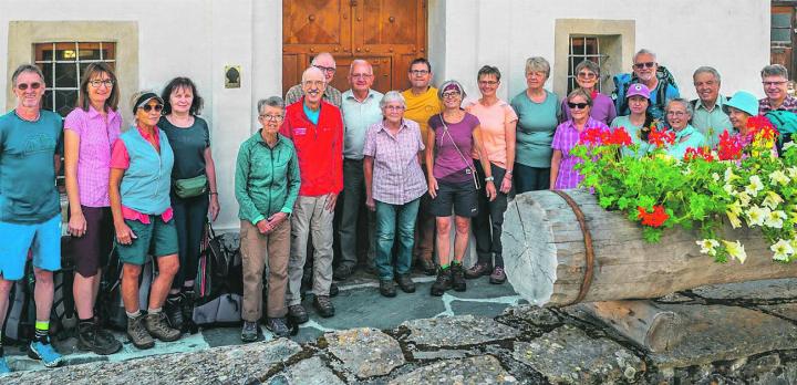 Die Fricktaler ermöglichten das Anbringen einer Muschel an der Kapelle Nossa dunna dalla Neiv (unserer lieben Frau vom Schnee). Foto: zVg