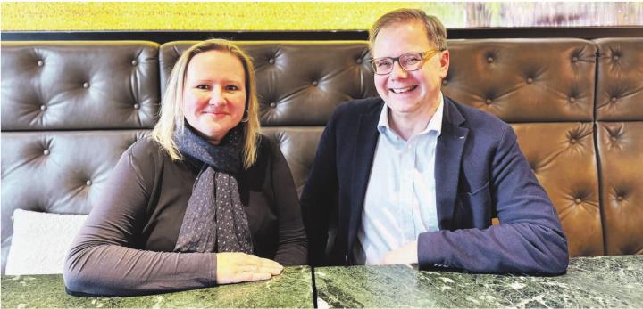 Iva Fromm und Dominik Pfoster beim Interview in Möhlin. Foto: Lilia Staiger Iva Fromm und Dominik Pfoster beim Interview in Möhlin. Foto: Lilia Staiger