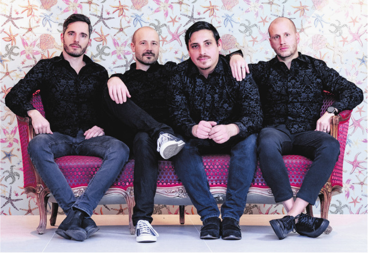 Haben das Rocken nicht verlernt: Deaf’n’Dumb mit Raphael Stocker (v. l.), Roland Jakober, Matthew Felix und Benedikt Boner. Foto: zVg