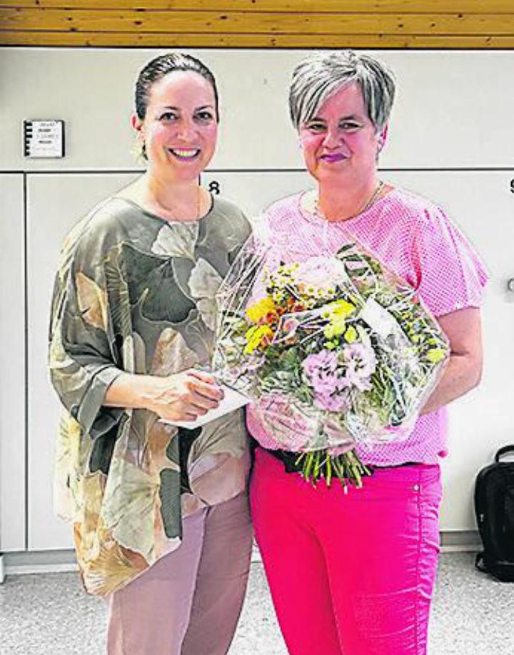 Dominique Siegenthaler (links) und Frau Gemeindeammann Eveline Güntert. Foto: zVg