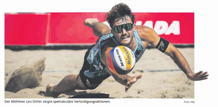 Der Möhliner Leo Dillier zeigte spektakuläre Verteidigungsaktionen. Foto: zVg
