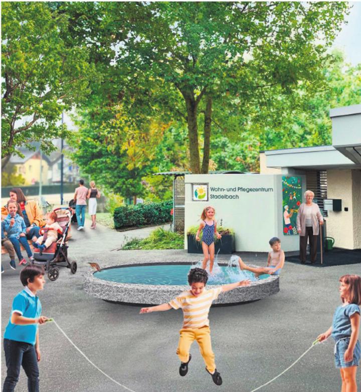 Der Vorplatz soll belebt werden: mit einem Brunnen als Herzstück. Fotos: zVg