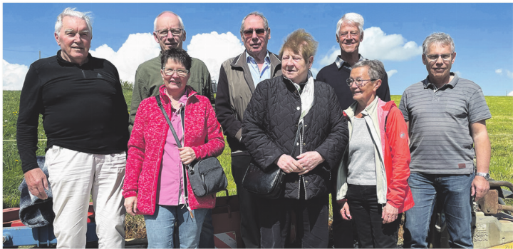 Die Werner auf dem Chornberghof (von links): Fasel, Marty, Meng, Peterhans und Wettstein. Foto: zVg