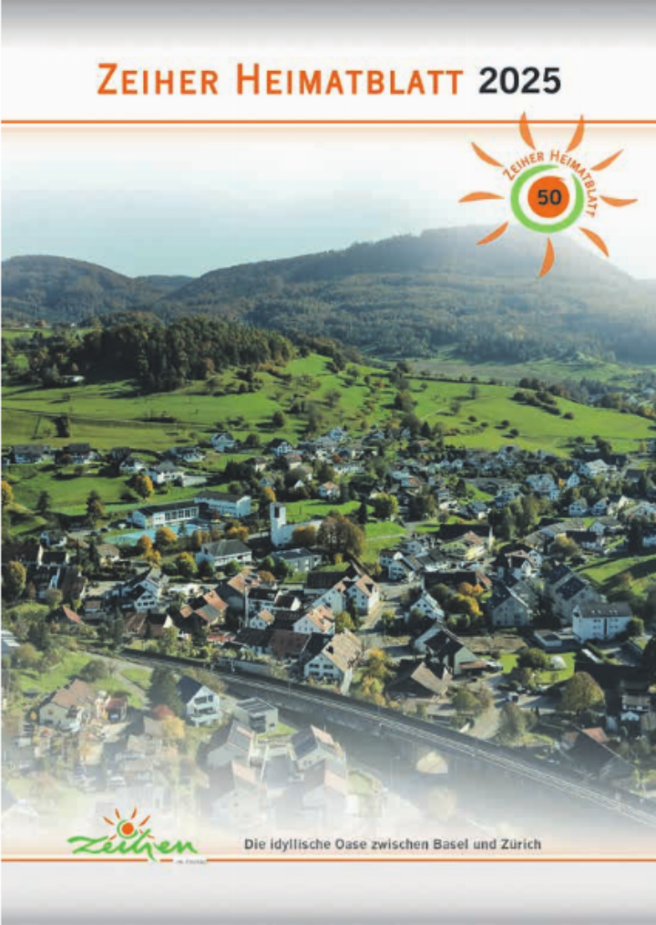 Das Zeiher Heimatblatt erscheint heuer zum 50. Mal. Titelbid: Davide Magliocca