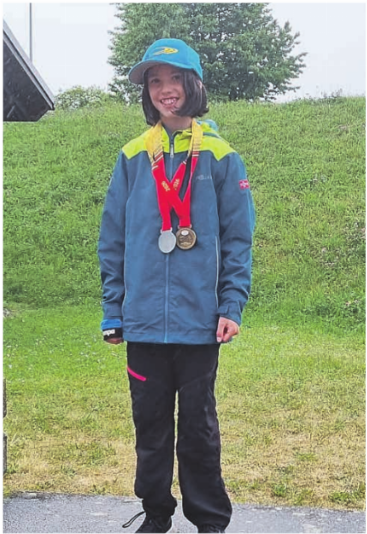 Mona Caduff holte sich Silber im Hochsprung und Bronze über 1000 Meter.