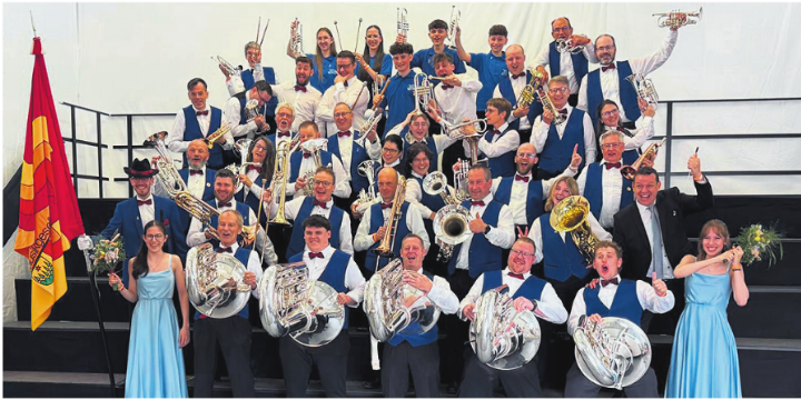 Wieder einmal an einem Wettkampf dabei: die Brass Band Zuzgen. Foto: zVg
