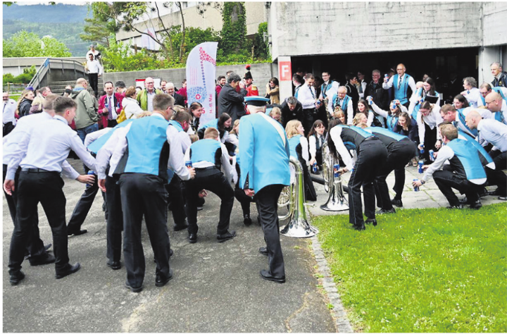 Die Besten in der Parademusik traditionell: Die MG Concordia Wegenstetten. Foto: zVg