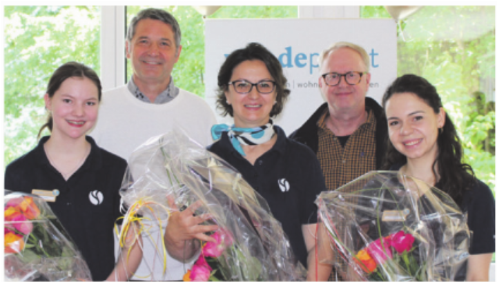 Noela Weber (v.l.), Markus Stutz, Claudia Fischer, Markus Geiter und Rebeca Pereira. Foto: zVg
