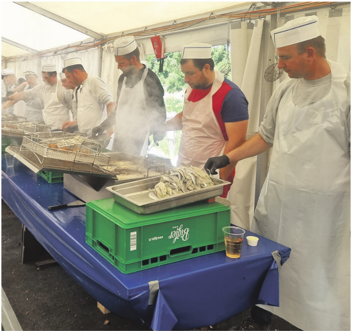 In der «Küche» wurde fleissig gearbeitet. Foto: zVg