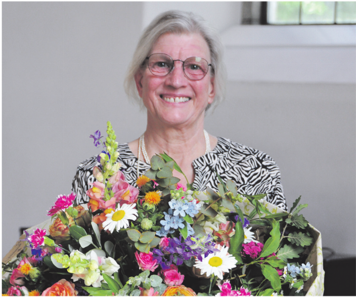 Für einmal im Mittelpunkt: Sabine Wülser. Foto: Vreni Weber