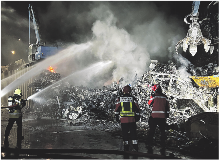Die Feuerwehr Raurica brachte das Feuer schnell unter Kontrolle. Foto: zVg