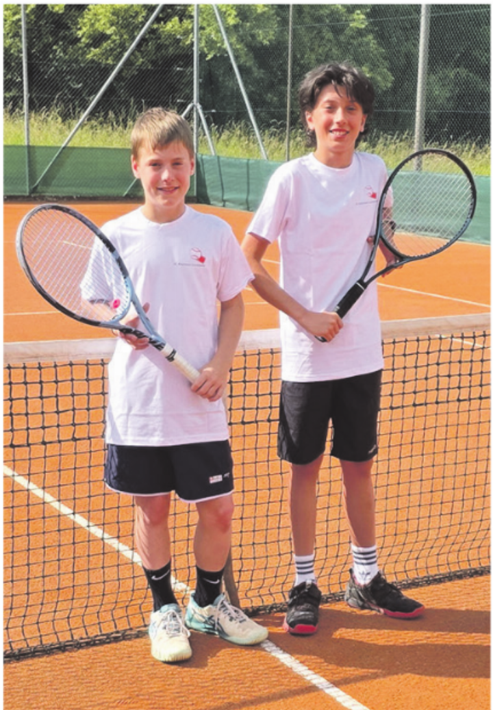 Die beiden 12-jährigen Juniorencracks Lennox Jason Fasler (links) und David Nicolas Bianu. Foto: zVg