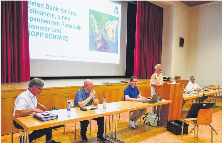 Carole Binder-Meury dankte für das grosse Vertrauen, das die Stimmbürger dem Gemeinderat entgegenbrachten. Foto: zVg
