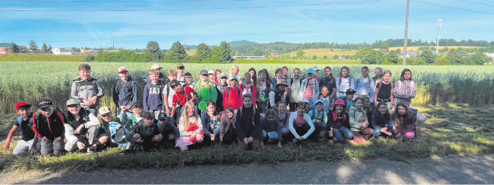 Lager-Gruppenfoto der 3. bis 6. Klassen. Foto: zVg