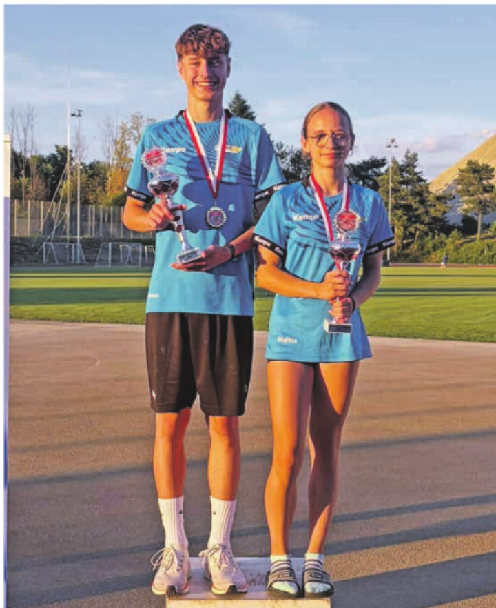 Die Tagessieger: Malina Ernst und Samy Moser. Foto: zVg