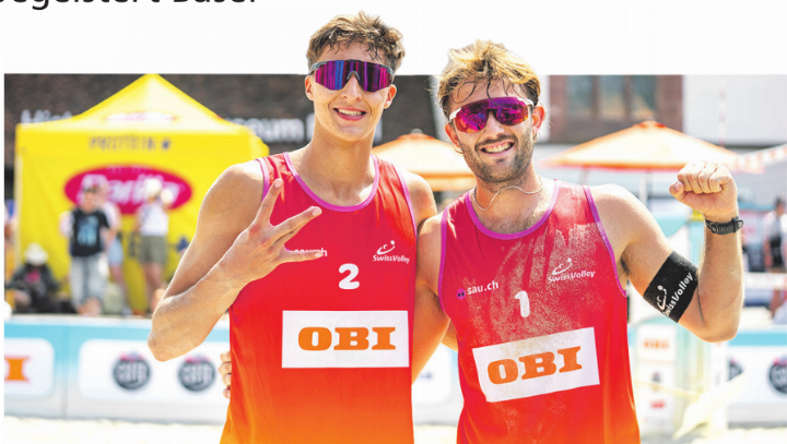 Leo Dillier (rechts) holt sich mit Luc Emanuel Flückiger den Turniersieg.    Foto: zVg