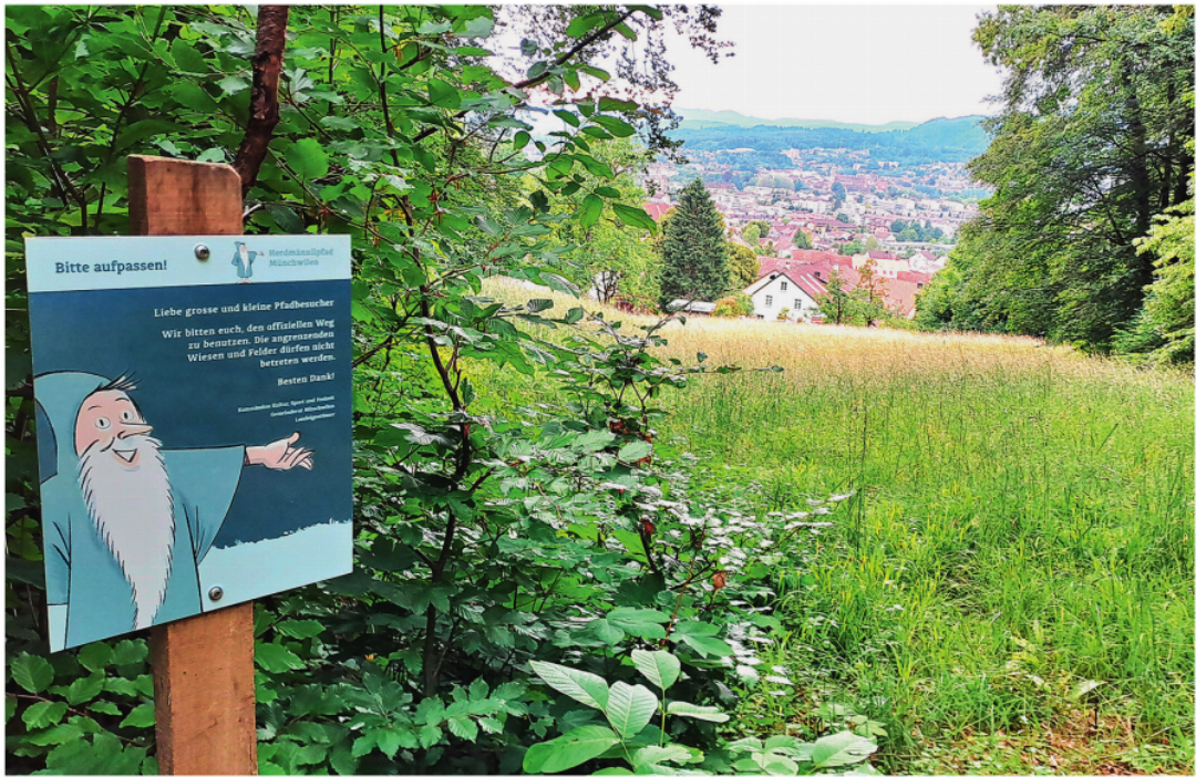 Wandern mit Ausblick. Wandern mit Ausblick.