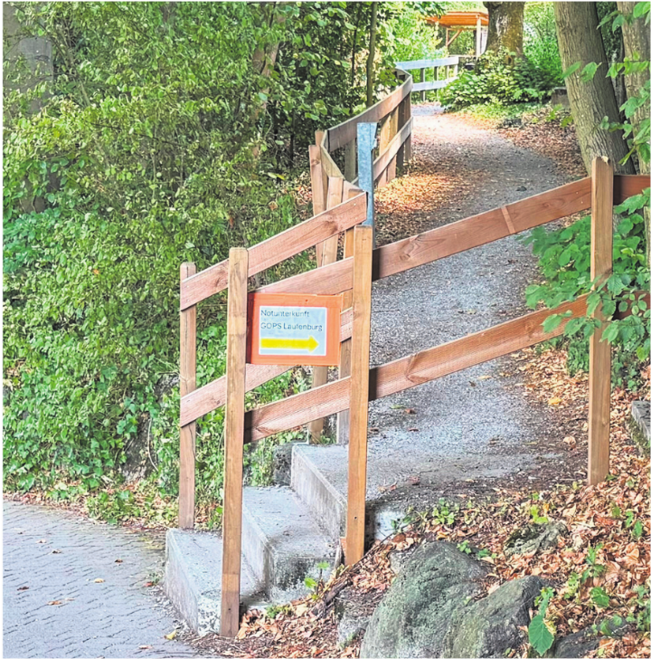 Der Zugang in die unterirdische Notunterkunft in Laufenburg. Foto: Susanne Hörth Der Zugang in die unterirdische Notunterkunft in Laufenburg. Foto: Susanne Hörth