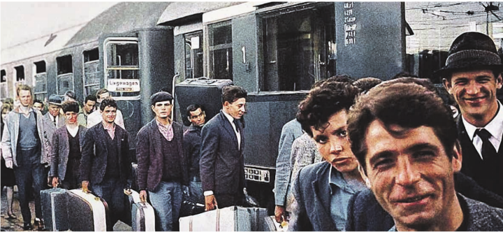 Gemischte Gefühle: Italienische Gastarbeiter in Deutschland. Foto: Galerie Bilderwelt Berlin / Kunstverein Hochrhein, zVg Gemischte Gefühle: Italienische Gastarbeiter in Deutschland. Foto: Galerie Bilderwelt Berlin / Kunstverein Hochrhein, zVg