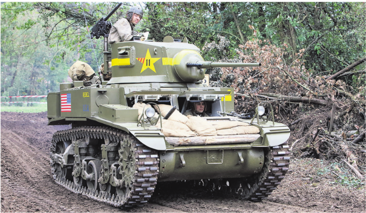 Auch der amerikanische Leichtpanzer Stuart M3A1 (1941) wird gezeigt.   Foto: zVg