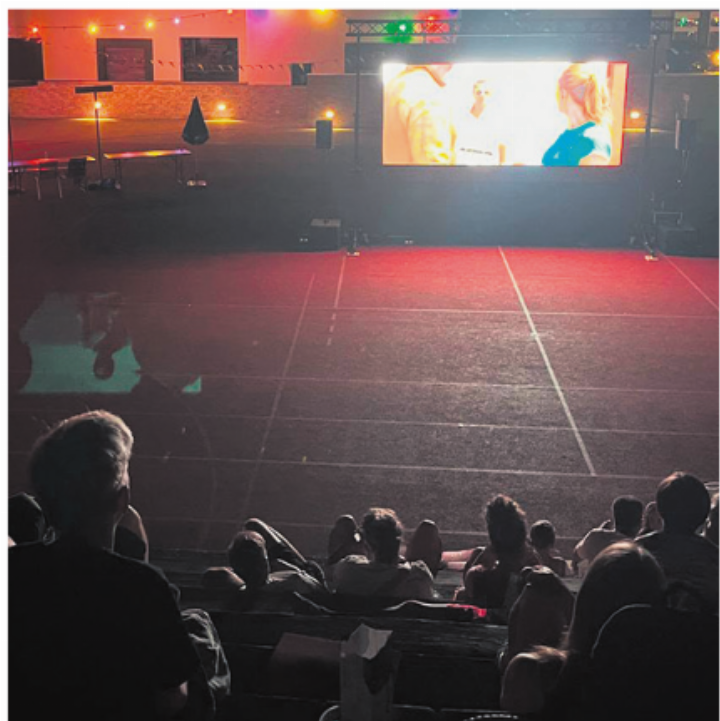 Zu den Jubiläumsaktivitäten gehörte auch das Openair-Kino. Foto: zVg