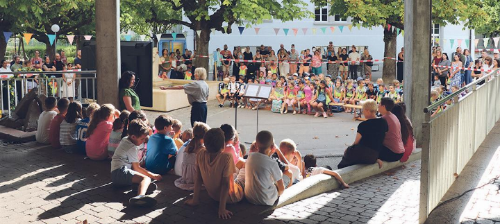 Begrüssung zum neuen Schuljahr.   Foto: zVg