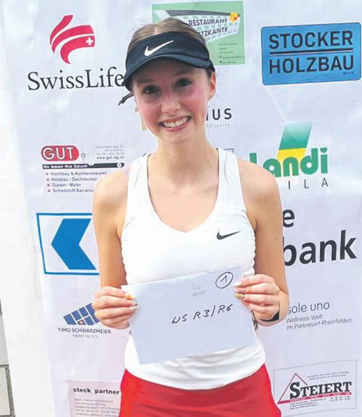 Alina Fitzner (TC Möhlin) gewann in der Kategorie WS R3/6). Foto: zVg