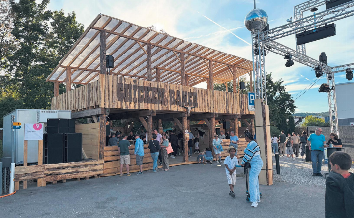 Diese Festbeiz wird nächstes Jahr in Kaisten aufgestellt.    Foto: Susanne Hörth