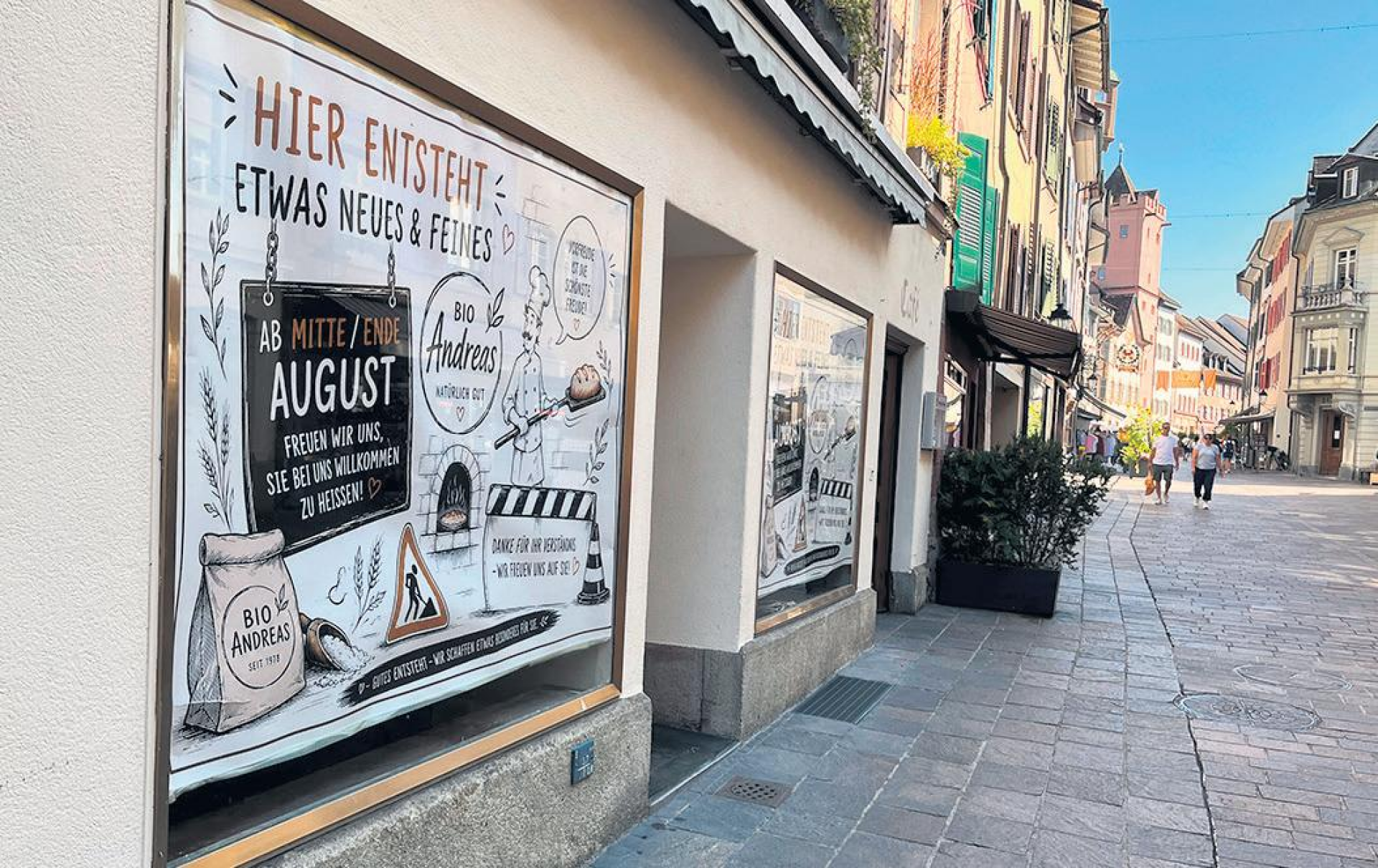 Bald eröffnet «Bio Andreas» in der Marktgasse - Das Bild wird blockiert. – Möglicherweise durch einen aktiven Adblocker.